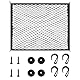Graplan Gepäcknetz Auto Kofferraumnetz Elastisch Sich auf 180x144cm Kofferraum Netz Gepäcknetz Wohnmobil Kofferraum Organizer für Meisten Fahrzeugtypen (180x144cm)