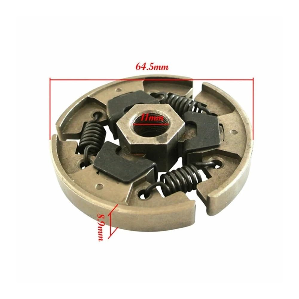 Kit de arandela de piñón de Tambor de Embrague con Clip en E for llanta Compatible con motosierras 018, 023, 025, MS170, MS180, M10, M30 y M50.