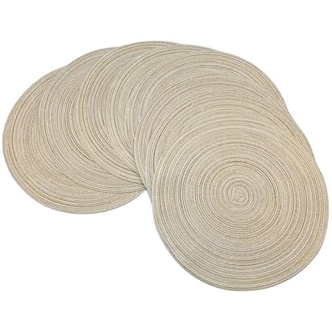WAZAIGUR Round Placemats Set of 8 Cover