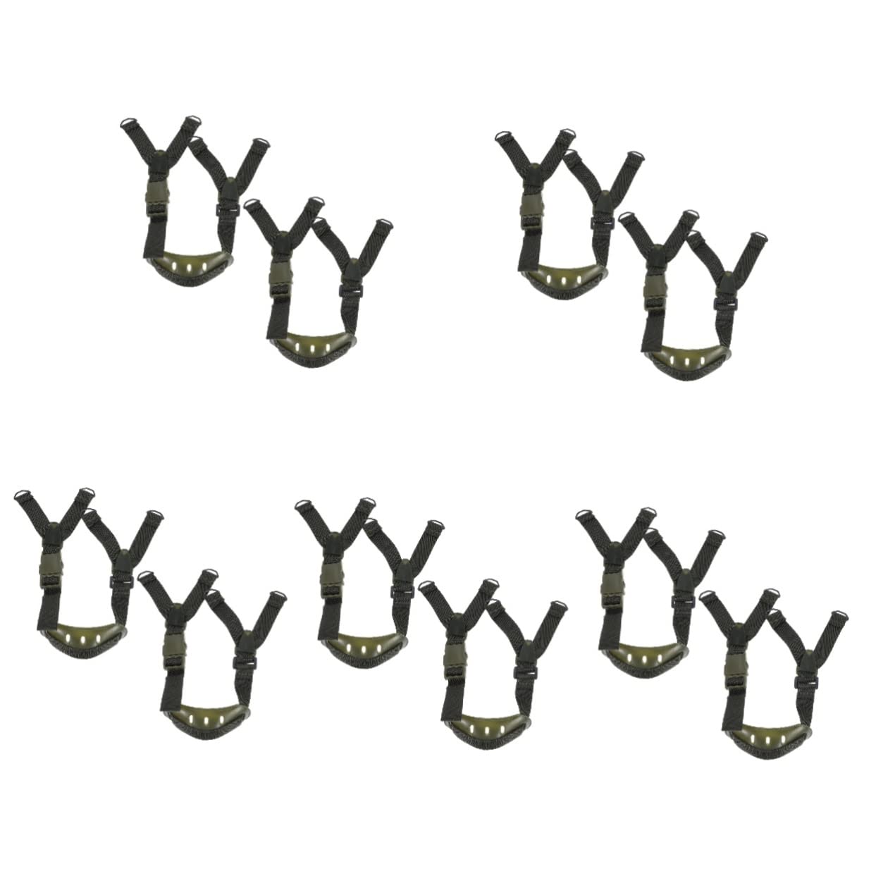Gadpiparty Helm Kinnriemen Schutzhelm-kinnriemen Für Kinnriemen Für Baumützen Gestell Hutband Bequemer Kinnriemen Verstellbarer Kinnriemen Segeltuch Olive Green