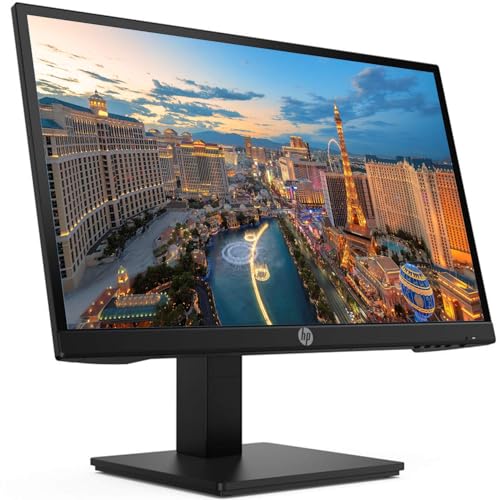 Image of HP P22h G4 22 Inch Class Monitor 2-Pack, FHD 1920 x 1080, LED Backlit, IPS, Vesa Compatible, Anti-Glare, Tilt (HDMI, VGA and DisplayPort) for Home and Office
