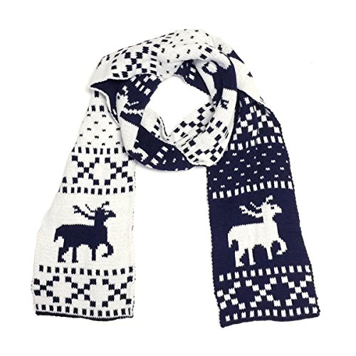 Wrapables Children’s Reindeer Winter Hat and Scarf Set, Blue3