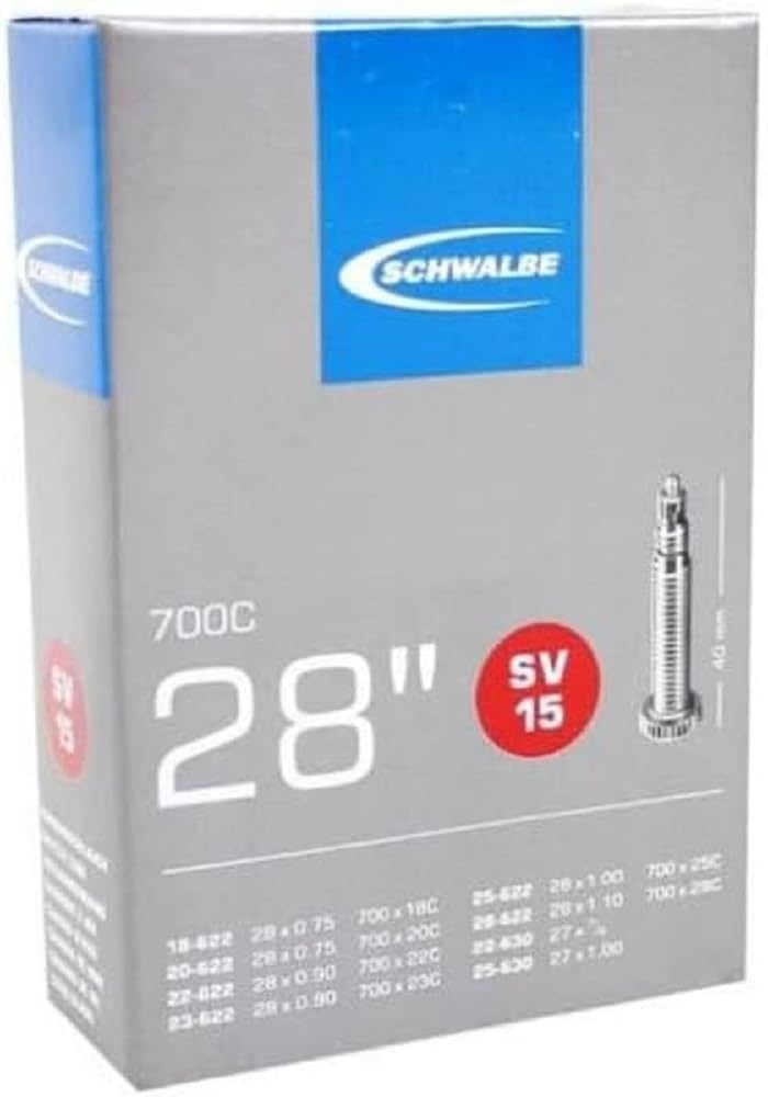 Schwalbe 700x18-28-27x1 Presta Tube SV15, 700x18-28-27x1