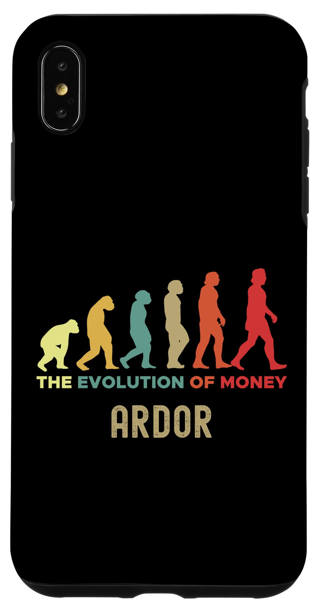 iPhone XS Max Ardor Crypto The Evolution of Money Caveman Case