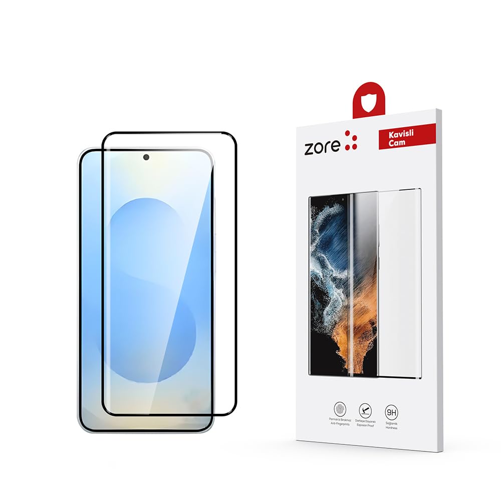 Zore Galaxy ile uyumlu S25 Dias Cam Ekran Koruyucu Siyah