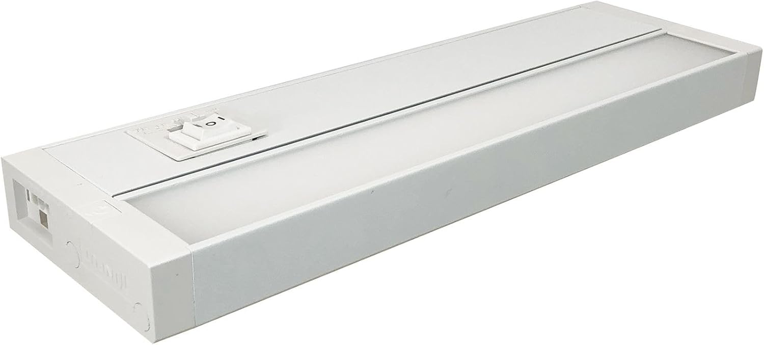 Nora Lighting Nora NUDTW-882223345WH LEDUR Selectable CCT & Output 120V Edge-Lit LED Undercabinet,27003000350040005000K (White,22 Inch )