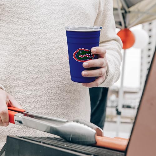 Image of Logo Brands NCAA 22 oz Stainless Steel Tailgate Cup -Double Wall Vacuum-Sealed Durable For Hot & Cold Drinks, Perfect for Gameday & Tailgating