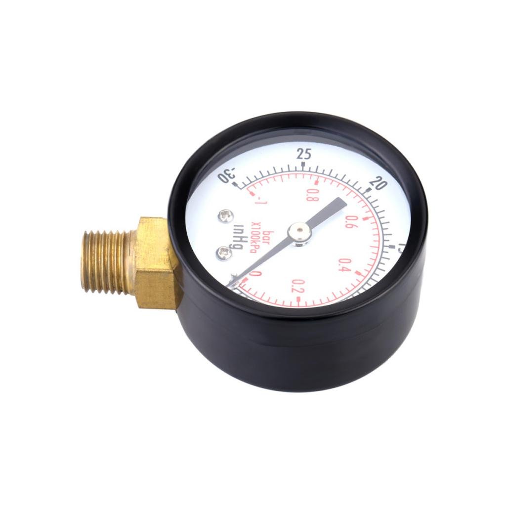 Club Bollywood®-30Inhg/-1Bar Mini Dial Air Pressure Vacuum Manometer Double Scale 5Cm-image-21