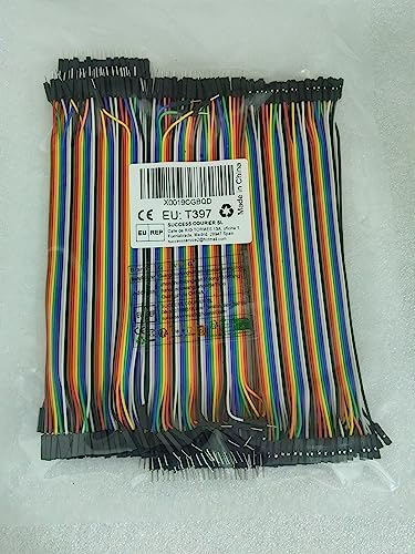 GTIWUNG Lot de 240 Jumper Wire Cable Ribbon Cables Kit Câbles Breadboard 24AWG 3 en 1 (40Pin Mâle vers Femelle, 40Pin Mâle vers Mâle, 40Pin Femelle vers Femelle), 20cm