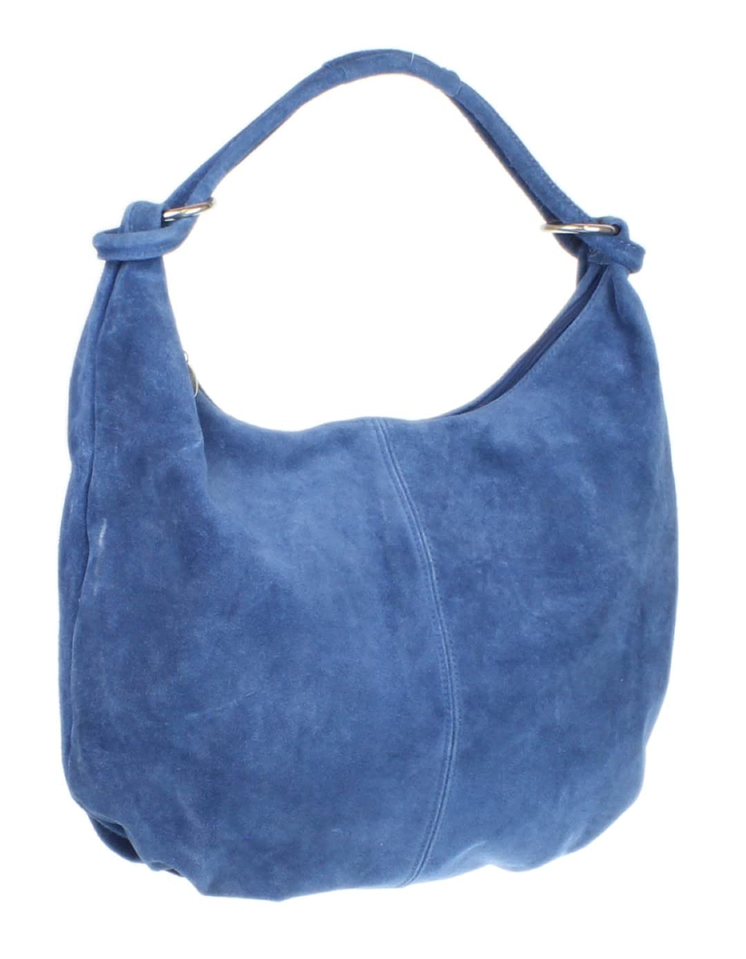 Girly Handbags Borsa a tracolla da donna in vera pelle scamosciata italiana