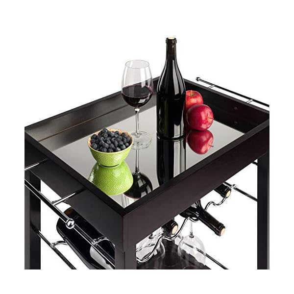 Winsome Wine Storage, Wood, Dark Espresso, FURNITURE - Image 6