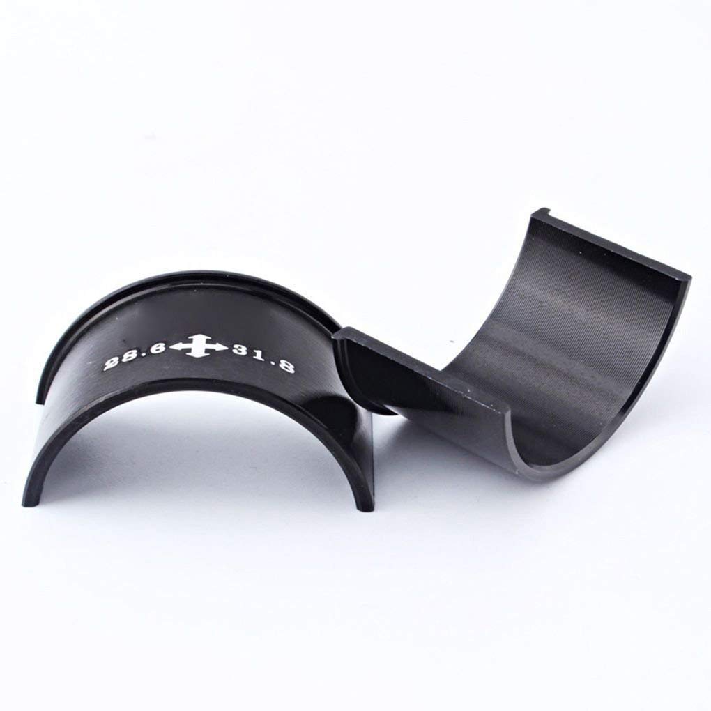 2 pezzi di ricambio per deragliatore anteriore per bicicletta, in lega di alluminio, da 28,6 mm a 31,8 mm, da 31,8 mm a 34,9 mm, leggero, ad alta resistenza