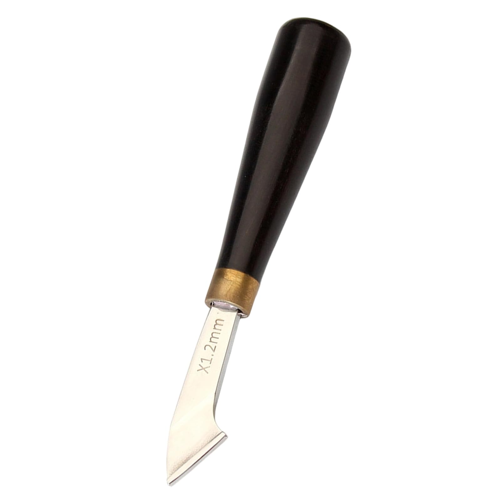 Tsophreniq Carbon Steel Leather Edging Creaser Tool Ergonomic Wooden Handle Leather Edging Groover Tool for Leatherworking Crafting Groover