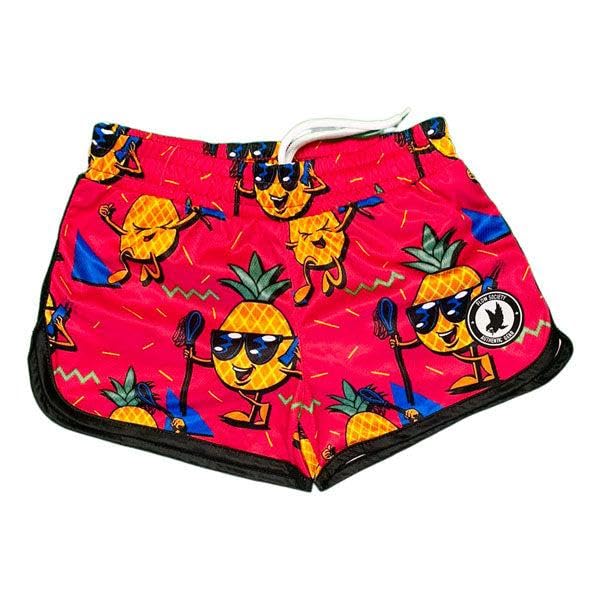 Flow Society Pineapple Lax Girls Athletic Shorts