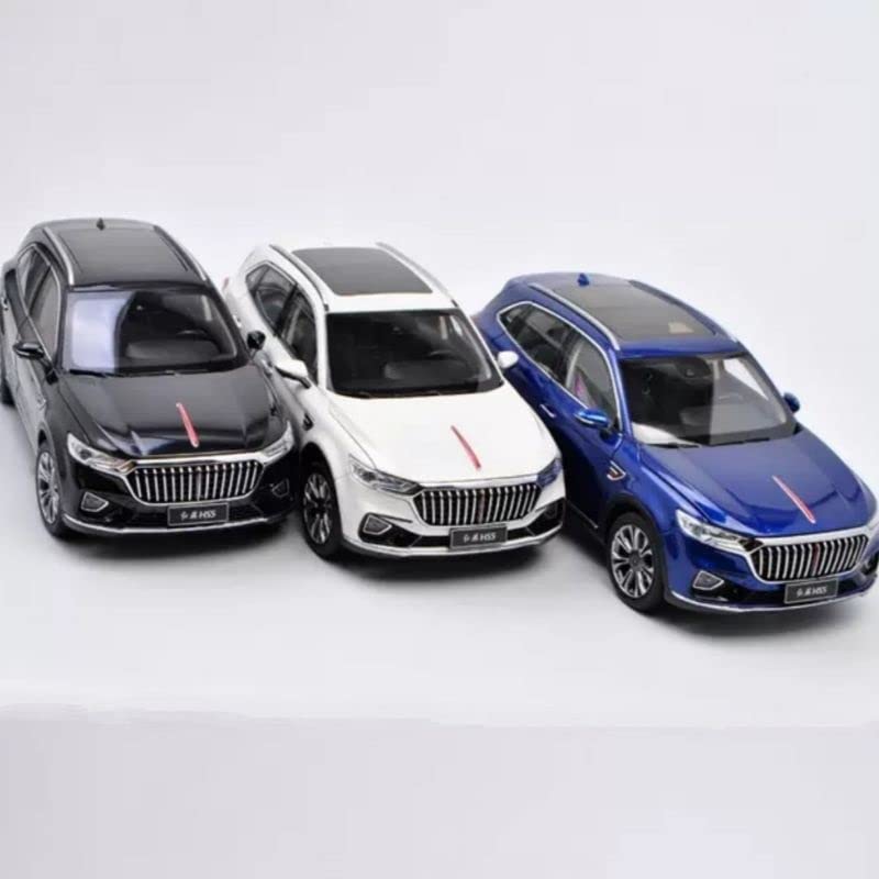 Modèle de voiture Hongqi HS5 1/18 collection simulation bleu - 7