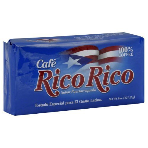 Cafe Rico Rico, 100 pure Ground Coffee, Sabor Puertorriqueno, 8.8 oz by Caracolillo Coffee