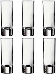 Jogo 6 copos dose shot vodka tequila 70ML vidro transparente