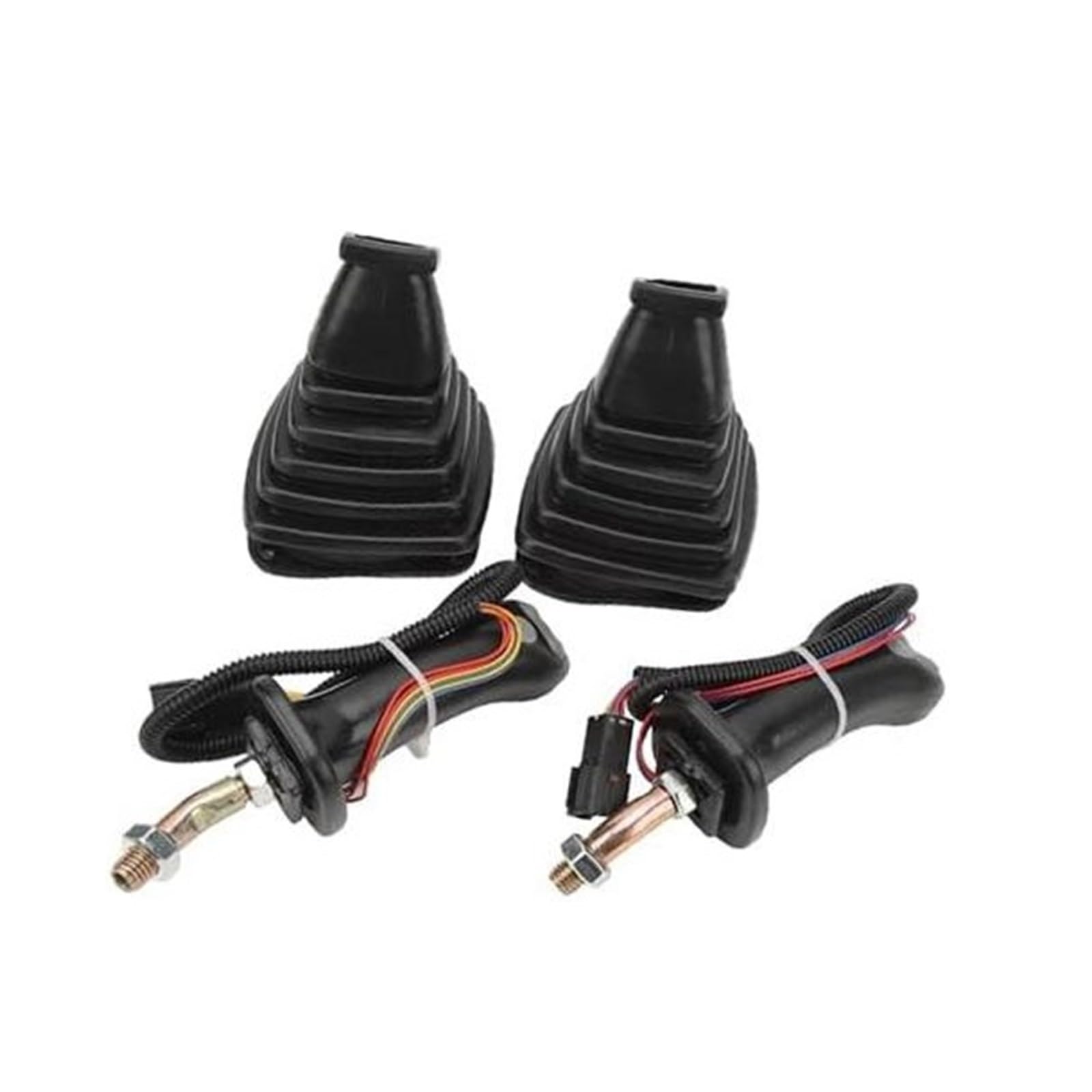 2 szt. uchwytów joysticka do koparki z osłoną przeciwpyłową, do MINI, zamiennik joysticka, do Doosan DX150-370-9C, wytrzymałe dźwignie sterujące Drążek sterujący koparką