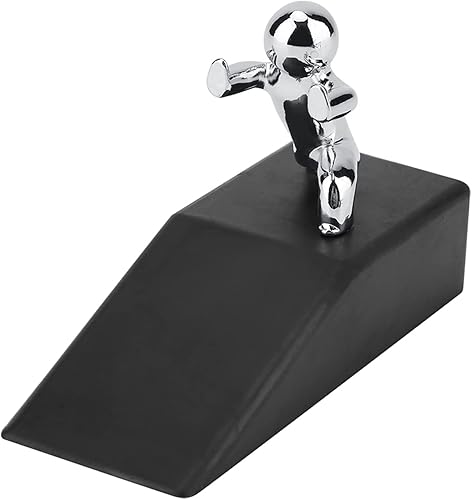 Alvinlite Topes de puerta de goma de seguridad, cuña decorativa para puerta, tope de puerta resistente, funciona bien en todas las superficies