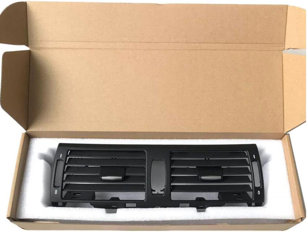 Front Center Dash Air Conditioning AC Vent Grille Outlet Cover Middle Air Vent Panel Replacement For BMW X5 X6 E70 E71 E72 2007 2008 2009 2010 2011 2012 2013 (Middle)