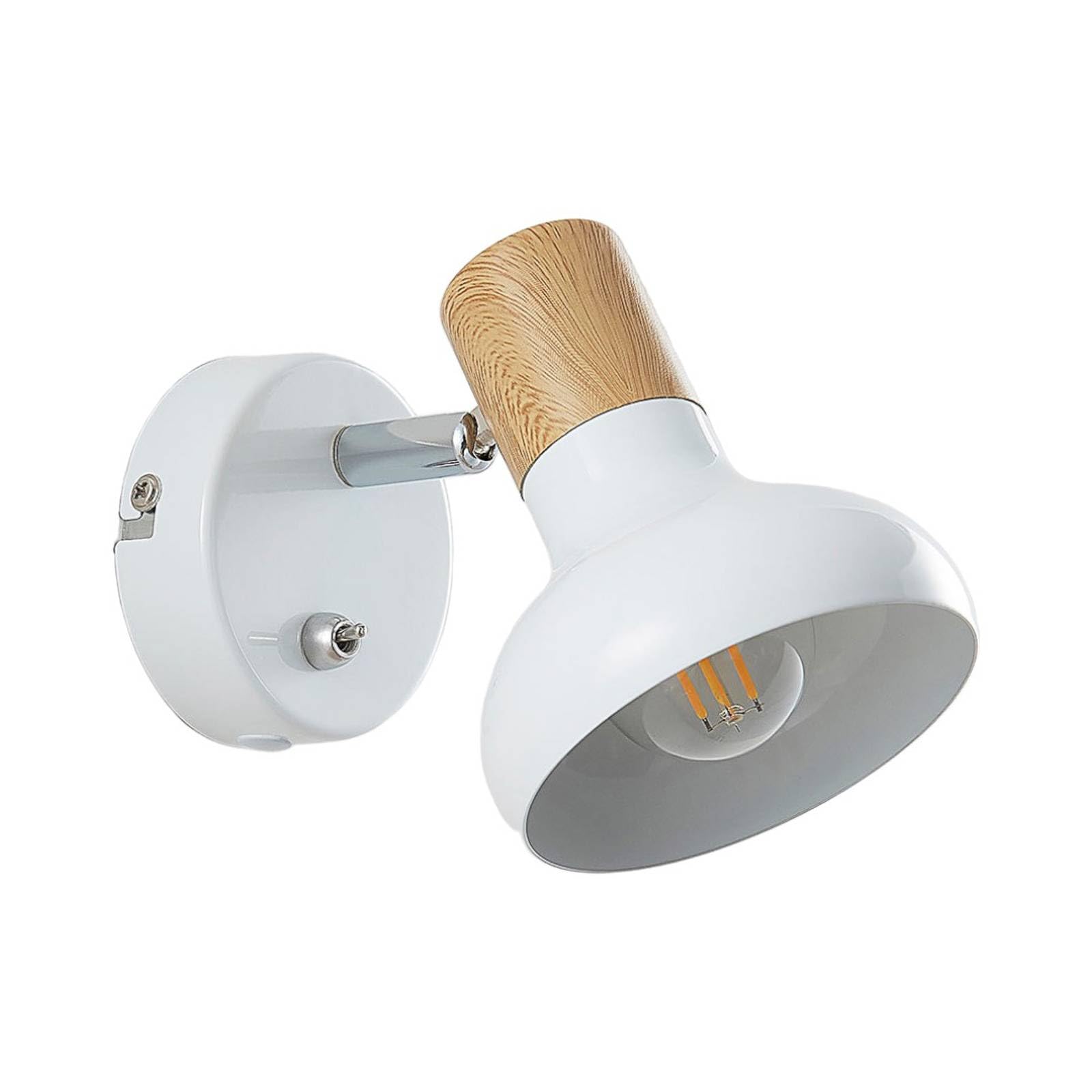 Lindby Wall Light Fridolin dimmable (Modern) in White Made of Metal for e.g. Living Room & Dining (1 Light Source, E14) from wall Lighting lamp