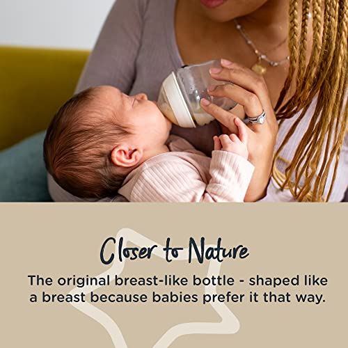 Tommee Tippee Baby’s Choice Bottle Set, 1X Closer To Nature, 1X Advanced Anti-Colic, 1X Silicone Baby Bottle, Breast-Like Nipples, 5Fl Oz, 0M+ #TOP3