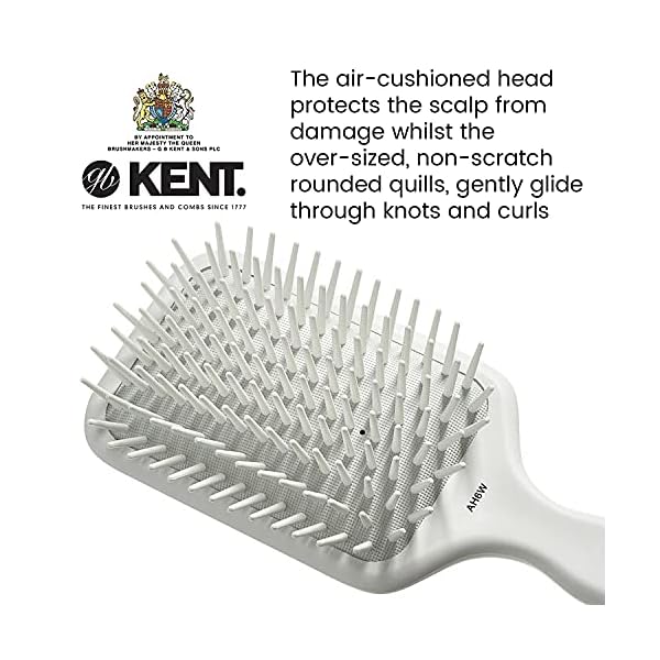 Kent-AH6W-Airhedz-Pro-Extra-Large-Pin-Hair-Brush-Fat-Pin-White Kent AH6W Airhedz Pro Extra Large Pin Hair Brush (Fat Pin, White)