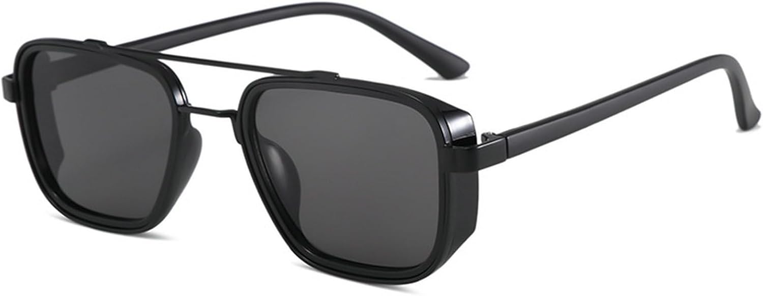 Square Sunglasses Women Vintage Trendy Metal Pilot Sunglasses Men Punk Driving Sun Glasses UV400 - Image 2