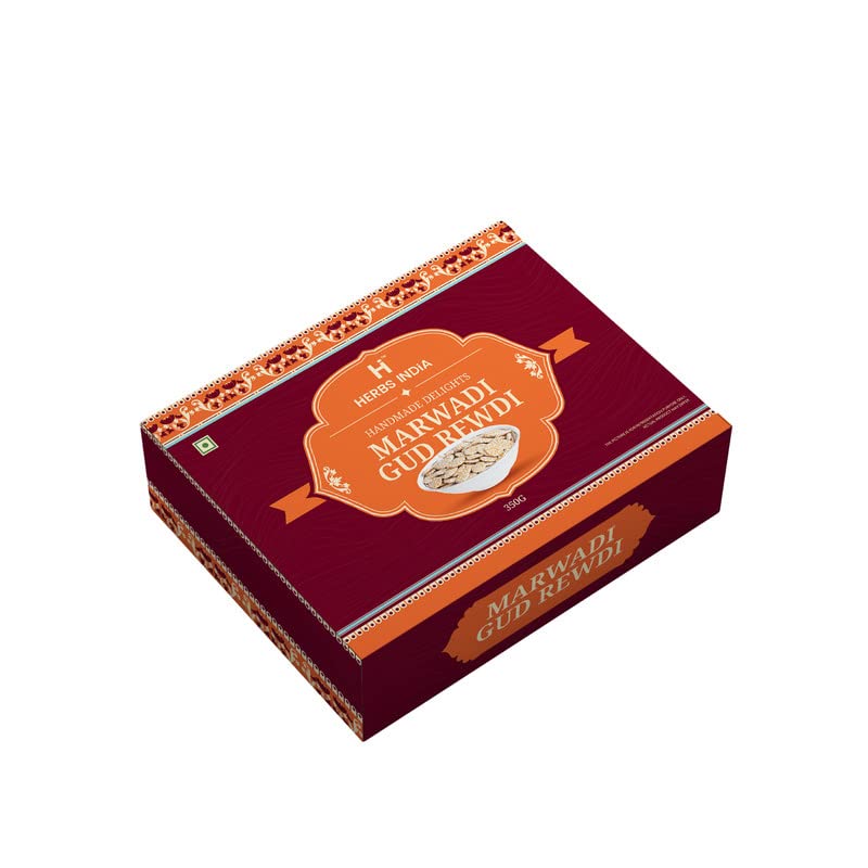 Image of HERBS INDiA Gur ki Rewari 350g | Gud Rewdi | Rewdi | Til Sweets | Revadi | Rewadi | Indian Candy Mithai |Sesame Pops | Til Wali Rewadi |for Any Occasion