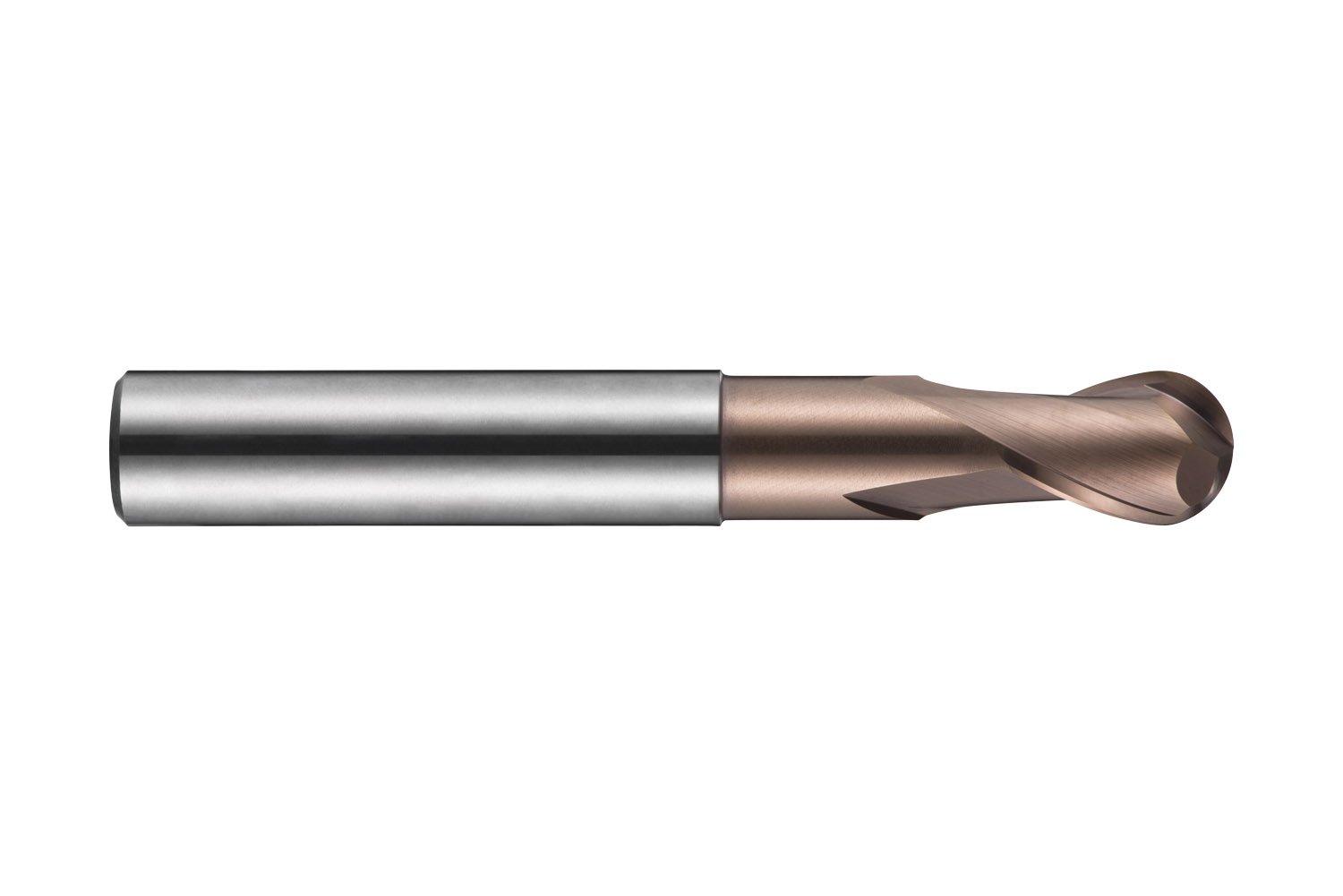 Dormer S2293.0XD6 Shank Ball-Nosed End Mill, TiSiN Coating, HM, 3 mm Head Diameter, 14 mm Flute Length, 50 mm Full Length