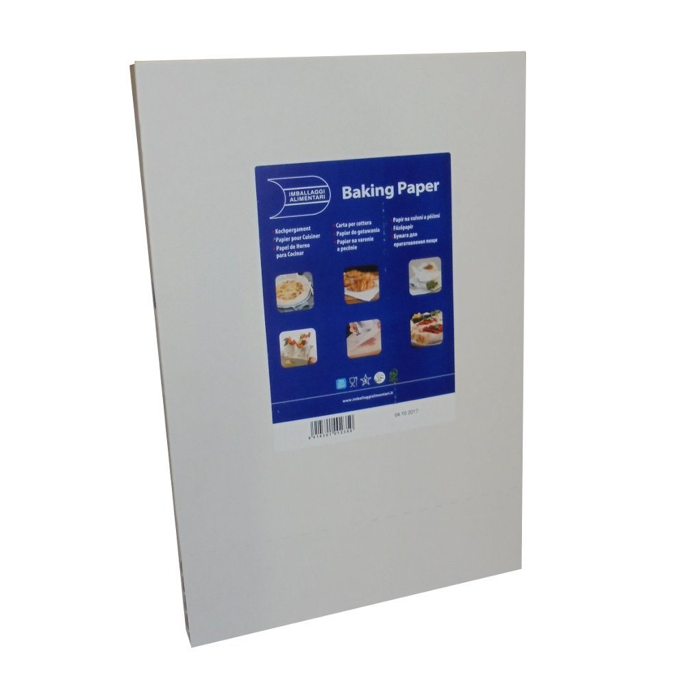Paquete de 500 unidades de papel de horno de 40 x 60 cm (41 gramos por metro cuadrado) para tarjetas Baking Paper Sheets para cocción