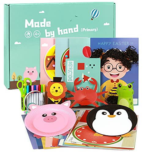 18PCS Arts and Crafts for Kids Ages 4 5 6 7 8 9 10 11 12, DIY Paper Craft Kits Origami Painting, Fun Interactive Toys Creative Activities Party Favors Crafting Supplies Materials Gifts for Girls Boys