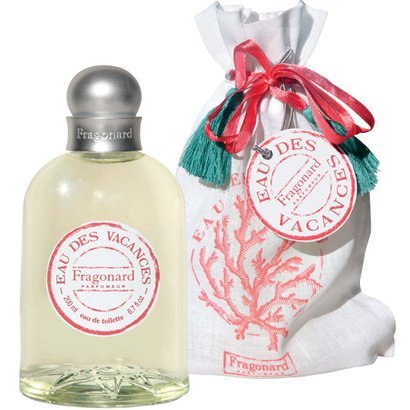 EAU DE VACANCES eau de toilette (200ml) gilded alu natural spray by FRAGONARD 100% authentic original from PARIS FRANCE