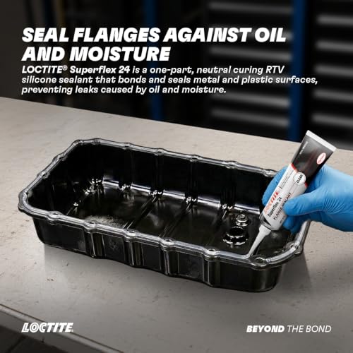 Image of LOCTITE Superflex 24 RTV Silicone Adhesive Sealant 85g (Pack of 2) | Clear Neutral Cure, One-Part, Non-Corrosive & Non-Sag | Oil Resistant | For Automotive & Industrial Sealing, Gearboxes, Pumps & Gasketing