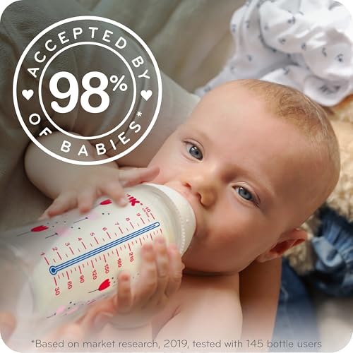 Image of NUK Smooth Flow Anti Colic Baby Bottle, 5 oz, Elephant
