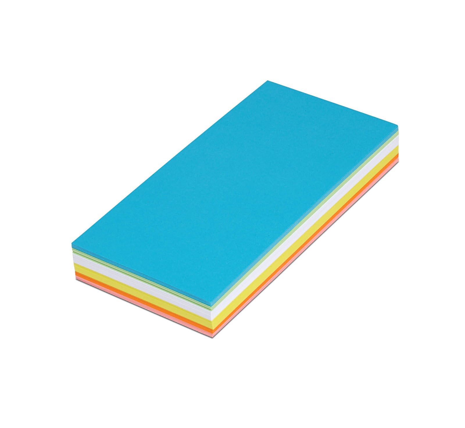 Maul Moderation Cards, Rectangular, 205 x 95 mm, 150 g/m² Paper, Usable On Both Sides, Assorted Colours, 120 Pieces