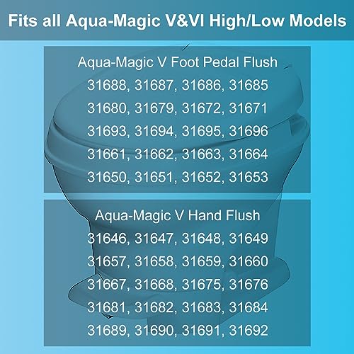 Image of 2 Pcs 31705 Toilet Water Valve Kit Compatible for Thetford Aqua-Magic V High and Low Models