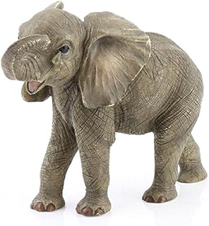 Baby African Elephant 'Missing You' Statue from Leonardo 'Out Of Africa' Collection - Realistic 11 Centimetre High Standing Figurine with Teardrop On Cheek - No. 4 of the Collection