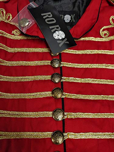 Ro Rox Steampunk Napoleon Sleeveless Military Drummer Parade Jackets for Themed Parties, Cosplay Events, Halloween4