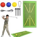 Golf Training Mat Swing or Detection Batting,DWcouple Portable Golf Hitting Mat,2023 New Golf Impact