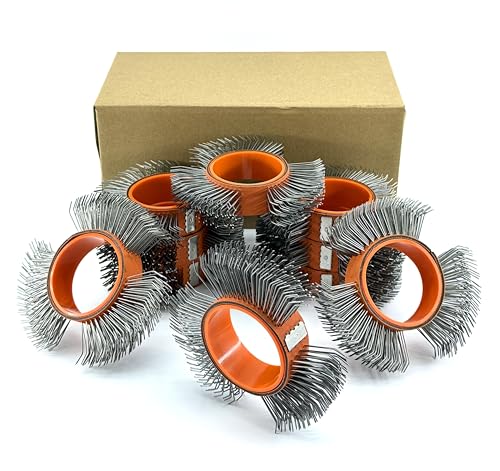 Image of 10Pcs, Abrasive Wire Wheel Belt /Bristle Blasting Wheels for Surface Blaster | 0.7mm Carbon Steel Belts ,23mm Coarse Wire Wheel, Metal Blaster Wheels