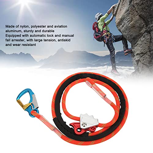 Image of Estink Climbing Safety Lanyard, Adjustable Positioning Fall Protective Rope Safety Cord Lanyard Professional Safety Belt Rope Tree Climbing Lanyard for High Altitude Trees Climbing Engineering