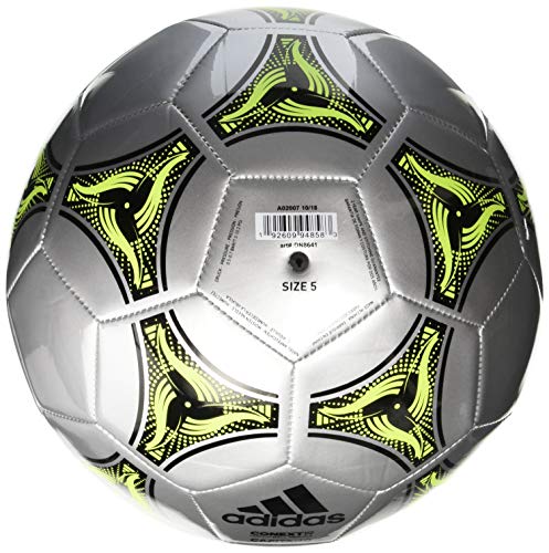 image for adidas Conext 19 Capitano Soccer Ball Silver Metallic/Black/Solar Yell
