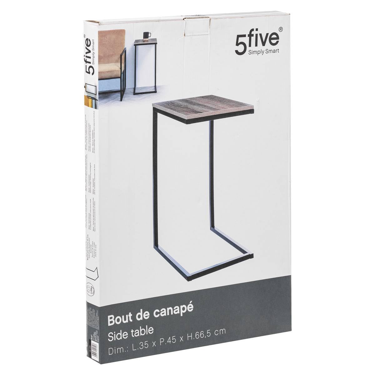 5five - Bout de canapé aliaj Effet Bois foncé