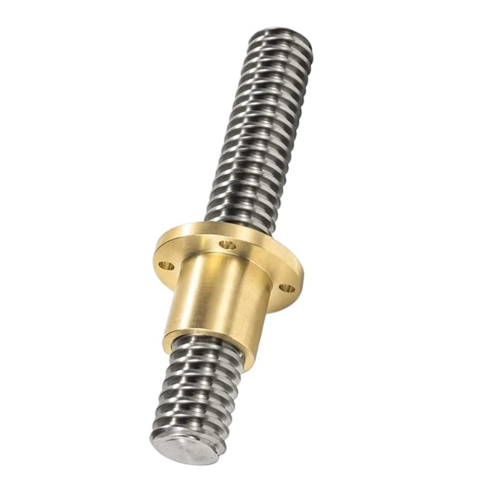 Husillo de bolas CNC de movimiento lineal Tornillo trapezoidal de acero inoxidable T14*3 + tuerca de brida, 100, 150, 200, 250, 300, 350, 400, 450, 500, 600, 800, 900, 1000 mm(100MM)