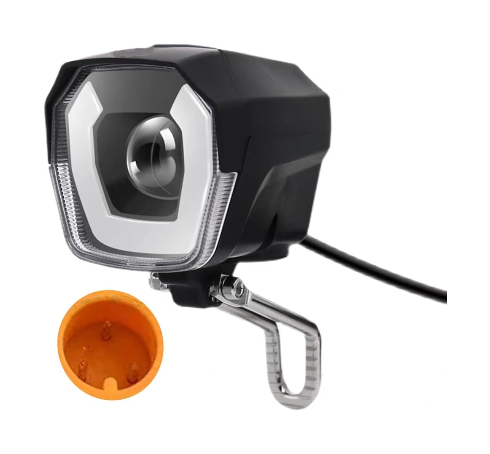 Amazon | 夜間走行用電動自転車ヘッドライト 3ピン オス/メスコネクタ