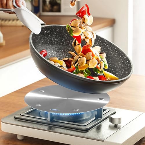 Adaptateur à induction convertisseur acier inoxydable et diffuseur de chaleur cuisine