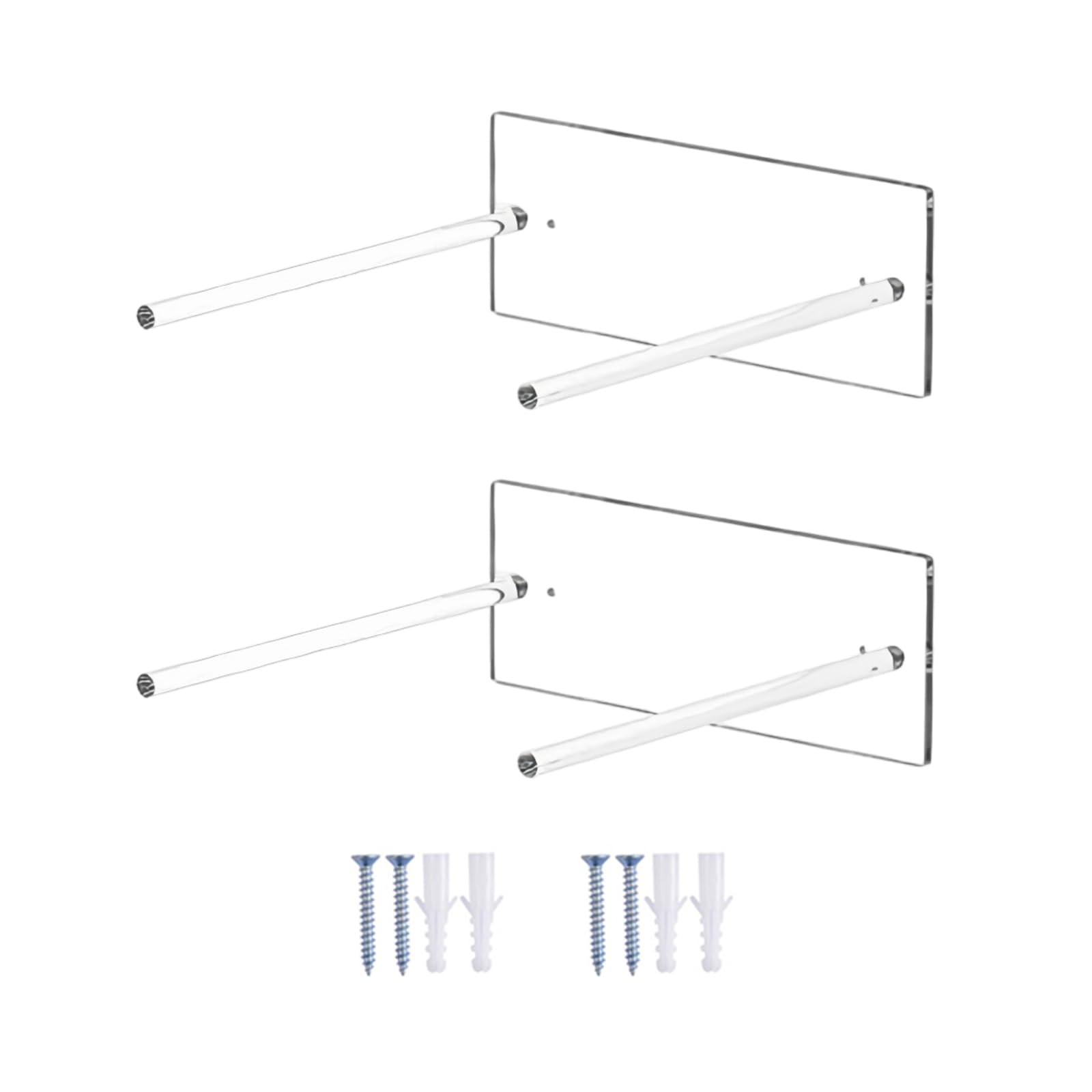 Kaeltsyn Two Sets Easy Install Acrylic Wall Hook For Hats With Simple Setups On Various Surfaces Acrylic Mount