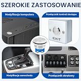 3-częściowy zestaw chwilowych przycisków z zaciskami śrubowymi, stal nierdzewna, metalowe, wodoszczelne przyciski 19 mm, 2 A, 12 V/24 V/125 V/250 V, płaska główka, IP65, do samochodu, SUV i innych