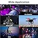 Hiseanllo Wireless Led Strobe Lights with Remote, Anti-Collision Light USB Charging High Brightness Led Lights Warning Lights for Cars Drone Aircraft Motorcycle Bike Halloween Decoration(4 Pcs)
